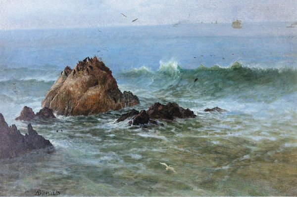 Seal Rocks off Pacific Coast, California - Click Image to Close