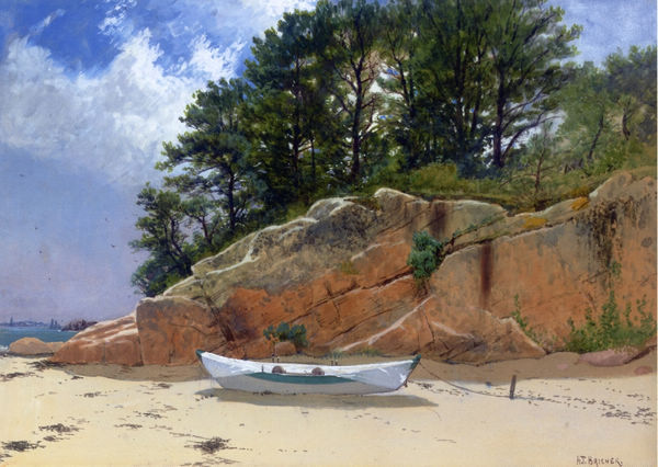 Dory on Dana\'s Beach, Manchester-by-the-Sea, Massachusetts - Click Image to Close