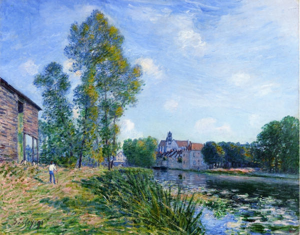 The Loing at Moret in Summer - Click Image to Close