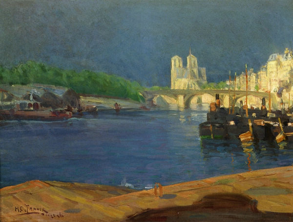 View of the Seine Looking toward Notre Dame - Click Image to Close
