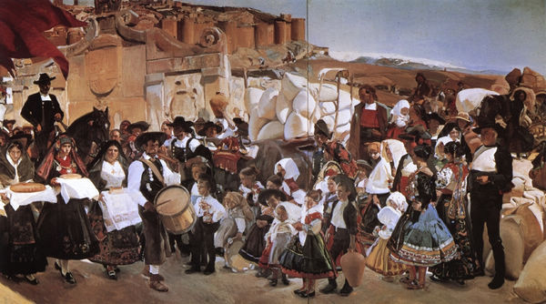 The Bread Fiesta (Castile) - Click Image to Close