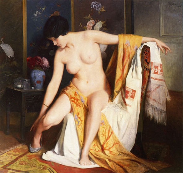 Nude in an Interior - Click Image to Close