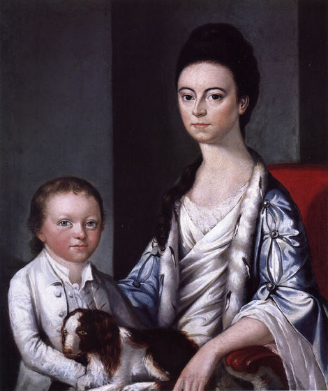Christian Stelle Banister and Her Son, John - Click Image to Close