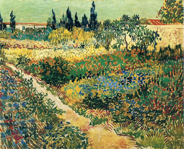Garden with Flowers - Click Image to Close