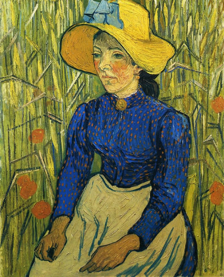 Peasant Girl with Yellow Straw Hat - Click Image to Close