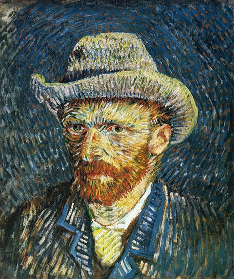 Self Portrait with Felt Hat - Click Image to Close