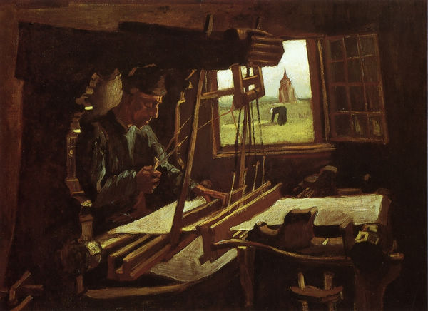 Weaver near an Open Window - Click Image to Close