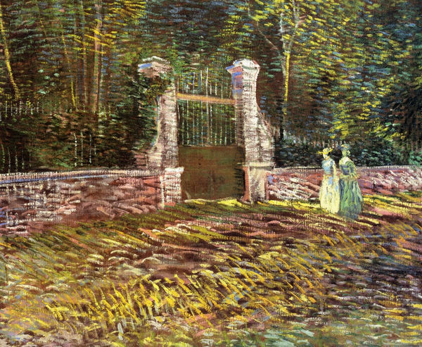 Entrance to the Park at Voyer-d\'Argenson in Asnieres