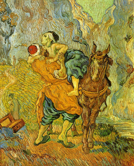 The Good Samaritan (after Delacroix) - Click Image to Close