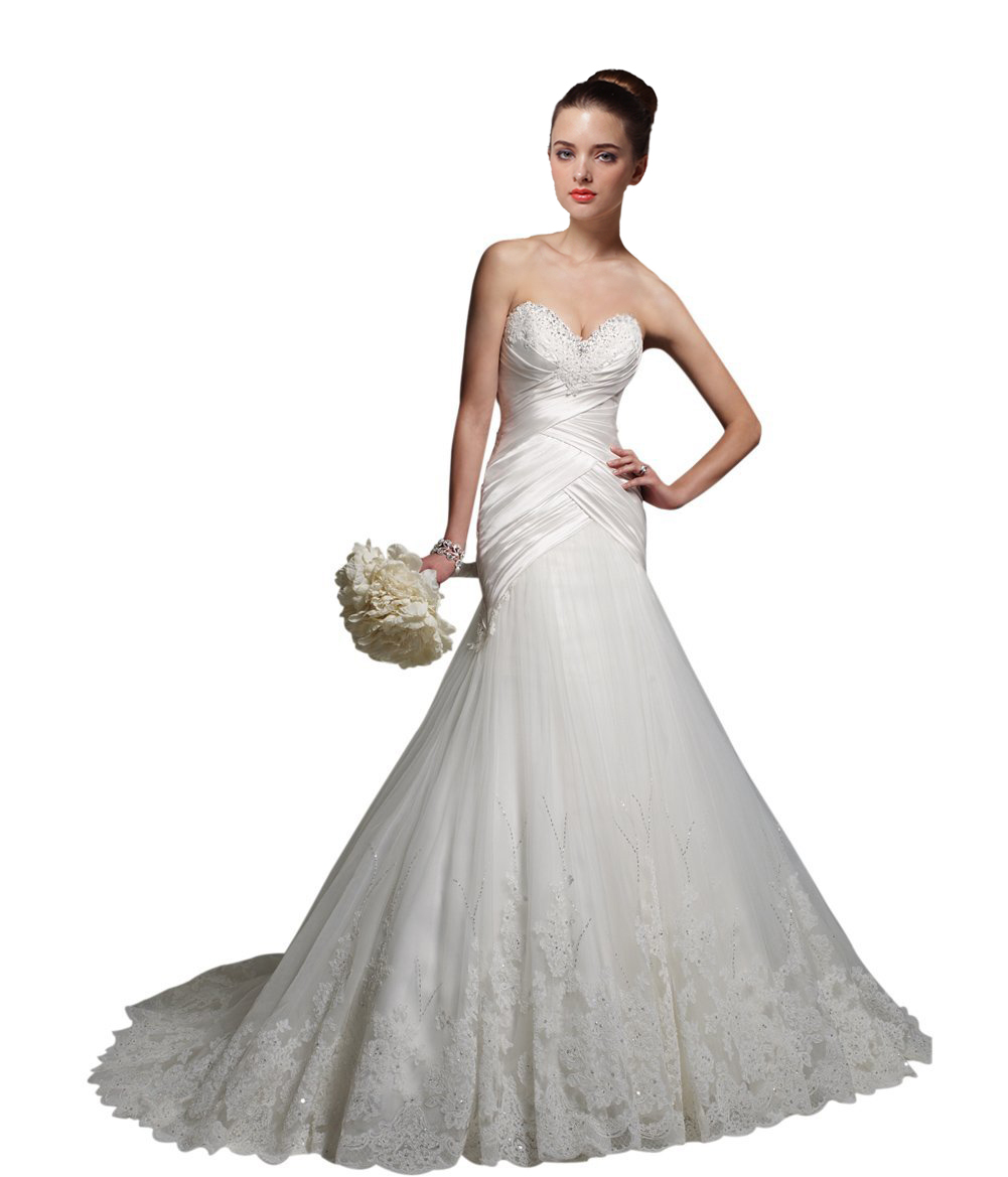 Women's Sweetheart A-line Princeless Taffeta Wedding Dress (US2)